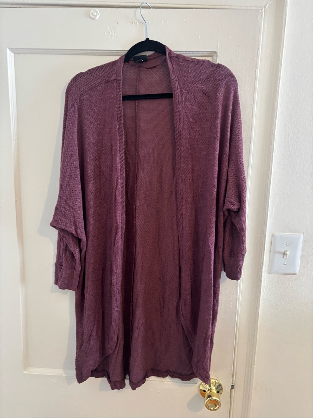 torrid Mauve Open-Front Cardigan